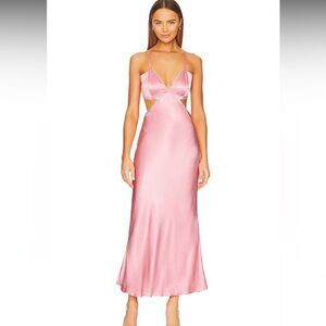 Brand New Bardot Rome Diamonte Slip Dress - Blush/Pink Size 8